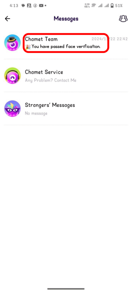 Chamet Face Verification (Screenshots) 6